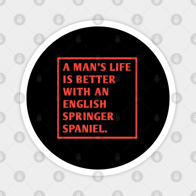 English Springer spaniel Magnet by BlackMeme94